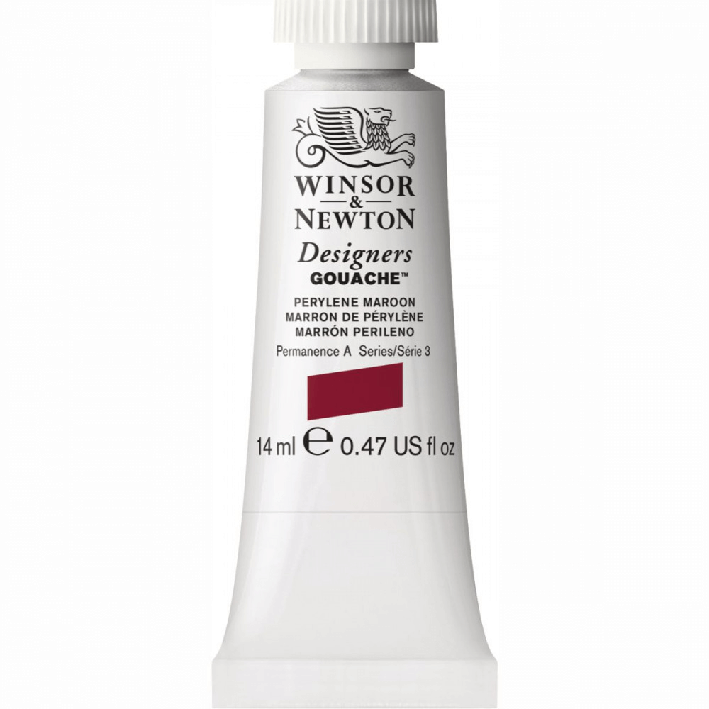 Tinta Guache Winsor & Newton Designers 14ml S3 507 Perylene Maroon